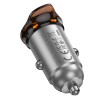 Автомобільний зарядний пристрій HOCO NZ16 Rigorous single port PD30W car charger Metal Grey