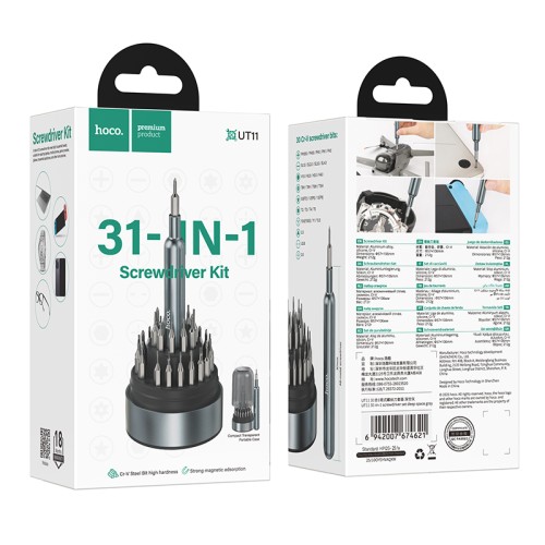 Набір викруток HOCO UT11 31-in-1 screwdriver sett deep space gray