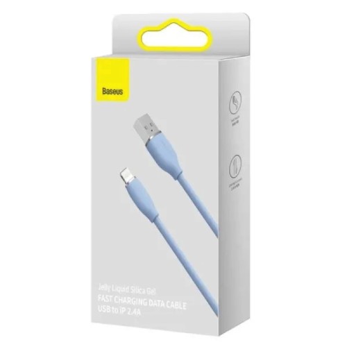 Кабель Baseus Jelly Liquid Silica Gel Fast Charging Data Cable USB to iP 2.4A 2m Blue