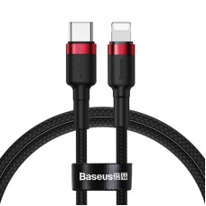 Кабель Baseus Cafule Cable Type-C to iP PD 20W 1m Red+Black