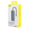 USB-хаб Baseus UltraJoy Series 10-Port HUB Docking Station Space Grey（Type-C to HDMI4K@60Hz*1+VGA*1+USB 3.0*3+PD*1+RJ45*1+SD/TF*1+3.5mm*1）