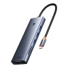 USB-хаб Baseus UltraJoy Series 10-Port HUB Docking Station Space Grey（Type-C to HDMI4K@60Hz*1+VGA*1+USB 3.0*3+PD*1+RJ45*1+SD/TF*1+3.5mm*1）