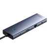 USB-хаб Baseus UltraJoy Series 10-Port HUB Docking Station Space Grey（Type-C to HDMI4K@60Hz*1+VGA*1+USB 3.0*3+PD*1+RJ45*1+SD/TF*1+3.5mm*1）