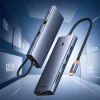 USB-хаб Baseus UltraJoy Series 10-Port HUB Docking Station Space Grey（Type-C to HDMI4K@60Hz*1+VGA*1+USB 3.0*3+PD*1+RJ45*1+SD/TF*1+3.5mm*1）