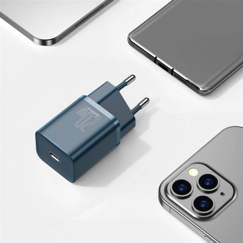 Мережевий зарядний пристрій Baseus Super Si Quick Charger 1C 20W EU Blue