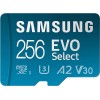 Карта пам'яті microSDXC (UHS-І U3) Samsung EVO Select 256Gb class 10 A2 V30 (R130MB/s, W30MB/s) (adapter SD)