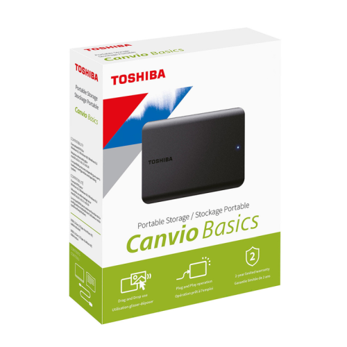 Зовнішній жорсткий диск PHD External 2.5'' Toshiba  USB 3.2 Gen.1 Canvio Basics 2Tb Black