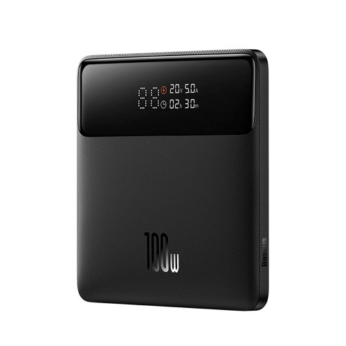 Зовнішній акумулятор Baseus Blade Power Digital Display Fast Charging Power Bank  HD Edition 20000mAh 100W Black