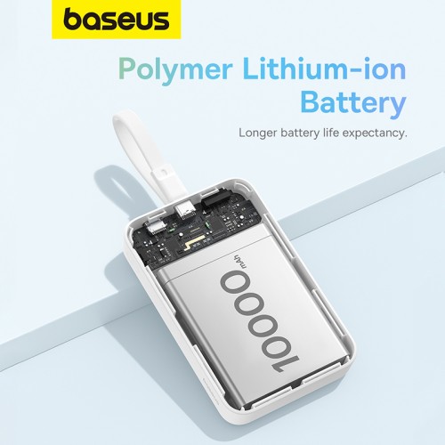 Зовнішній акумулятор Baseus Magnetic Mini Wireless Fast Charge Power Bank Type-C Edition  10000mAh 30W Stellar White