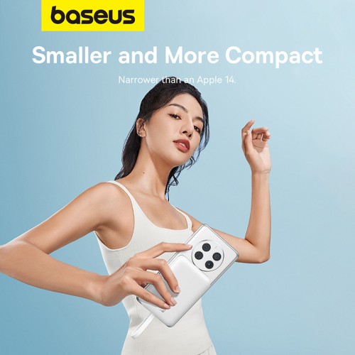 Зовнішній акумулятор Baseus Magnetic Mini Wireless Fast Charge Power Bank Type-C Edition  10000mAh 30W Stellar White