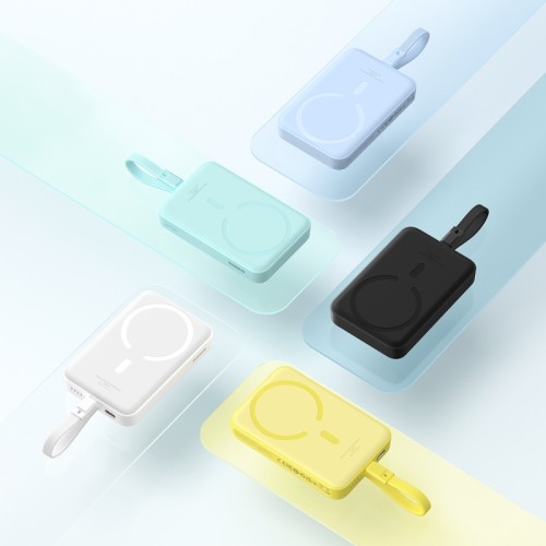 Зовнішній акумулятор Baseus Magnetic Mini Wireless Fast Charge Power Bank Type-C Edition  10000mAh 30W Stellar White