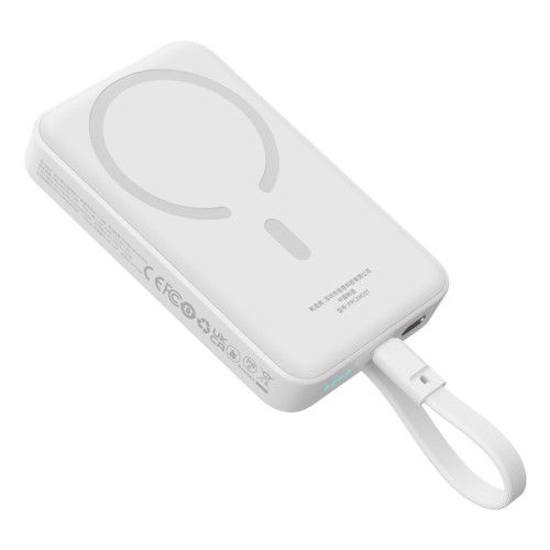 Зовнішній акумулятор Baseus Magnetic Mini Wireless Fast Charge Power Bank Type-C Edition  10000mAh 30W Stellar White