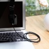 Аудіокабель Baseus M30 3.5mm male to 3.5mm male, nylon braid, 1m Silver+Black
