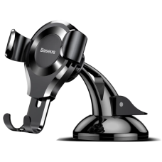 Автотримач для телефона Baseus Osculum Type Gravity Car Mount Black