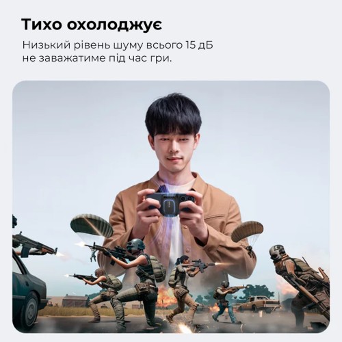 Бездротовий зарядний пристрій з кулером для мобільного Baseus MagPro II Series Ultra-Thin Magnetic Phone Cooler (with Wireless Charger) Cosmic Black