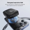 Бездротовий зарядний пристрій з кулером для мобільного Baseus MagPro II Series Ultra-Thin Magnetic Phone Cooler (with Wireless Charger) Cosmic Black