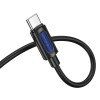 Аудіокабель BOROFONE BL20 Type-C to 3.5mm male, silicone, 1m,  Black