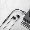 Перехідник BOROFONE BV24 Graceful digital audio converter cable Type-C to 3.5mm Metal Grey