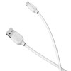 Кабель BOROFONE BX14 USB to Micro 2.4A, 2m, PVC, TPE connectors, White
